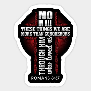 More Than Conquerors Christian Worship Religious Gift Sticker